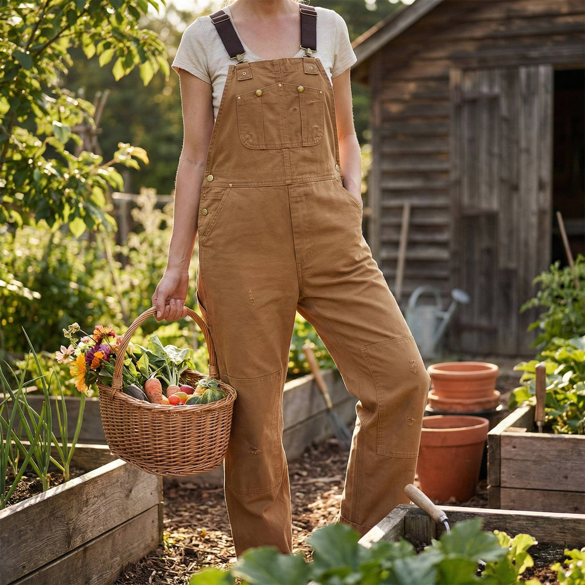 Marcellette | Women's Canvas Bib Overalls Workwear Hero