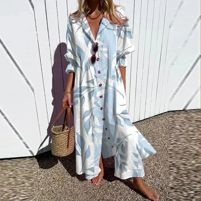 Mariella | Women's Floral Print Effortless Elegance Dress Back