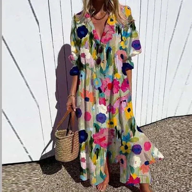 Mariella | Women's Floral Print Effortless Elegance Dress Hero