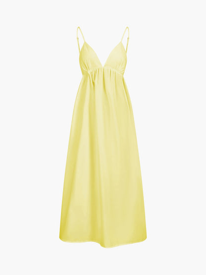 Mariella | Women's Open Back Coastal Maxi Dress Alternate