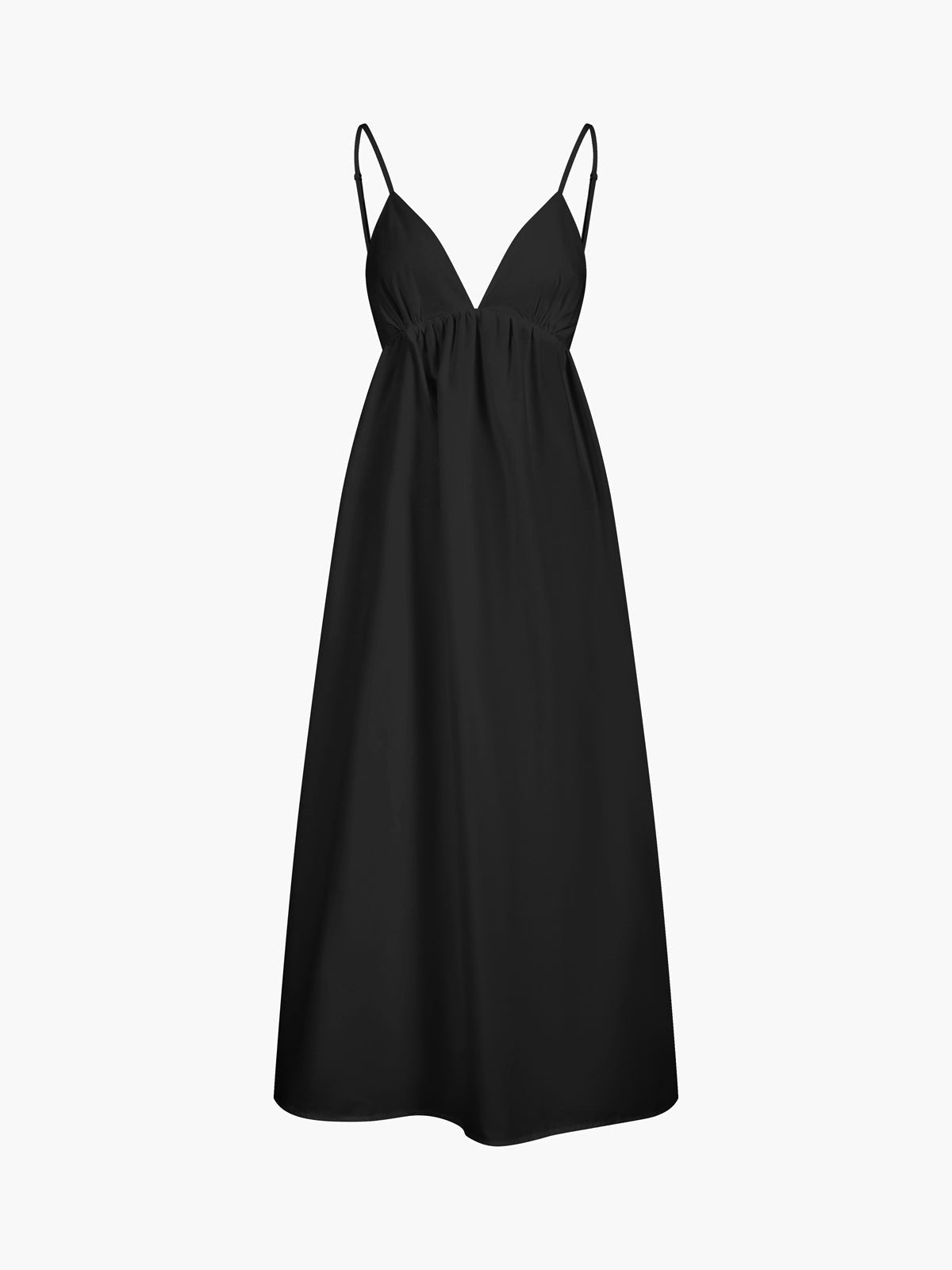 Mariella | Women's Open Back Coastal Maxi Dress Angle
