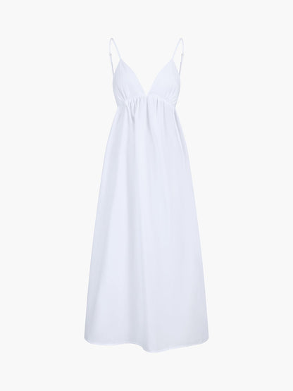 Mariella | Women's Open Back Coastal Maxi Dress Back