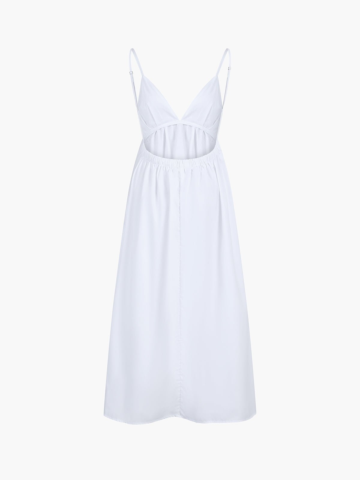 Mariella | Women's Open Back Coastal Maxi Dress Close Up