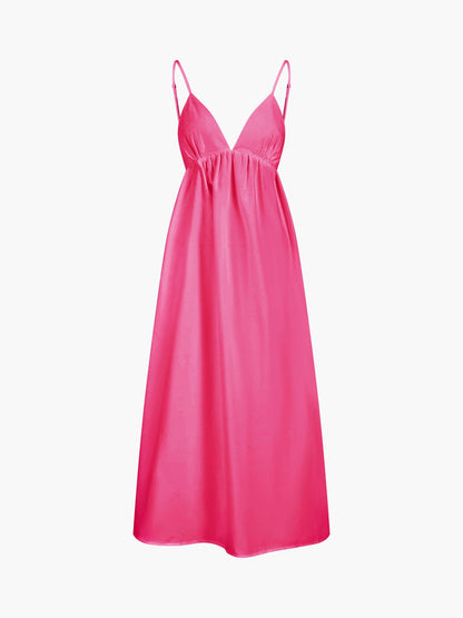 Mariella | Women's Open Back Coastal Maxi Dress Full