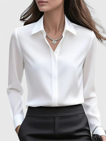 Marlise | Women's Elegant Button-Down Structured Top Back