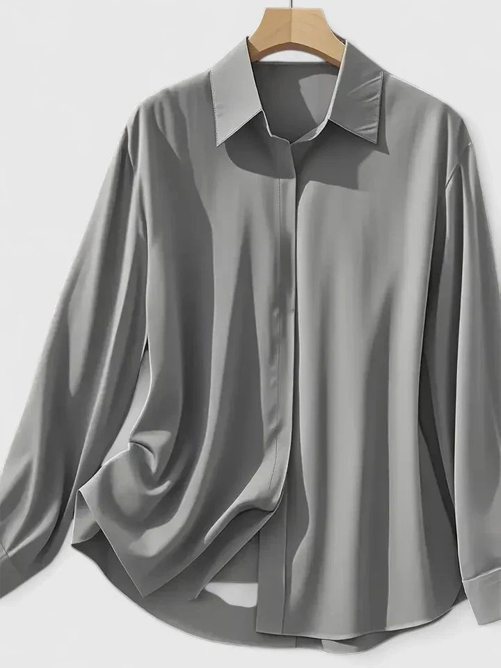 Marlise | Women's Elegant Button-Down Structured Top Front