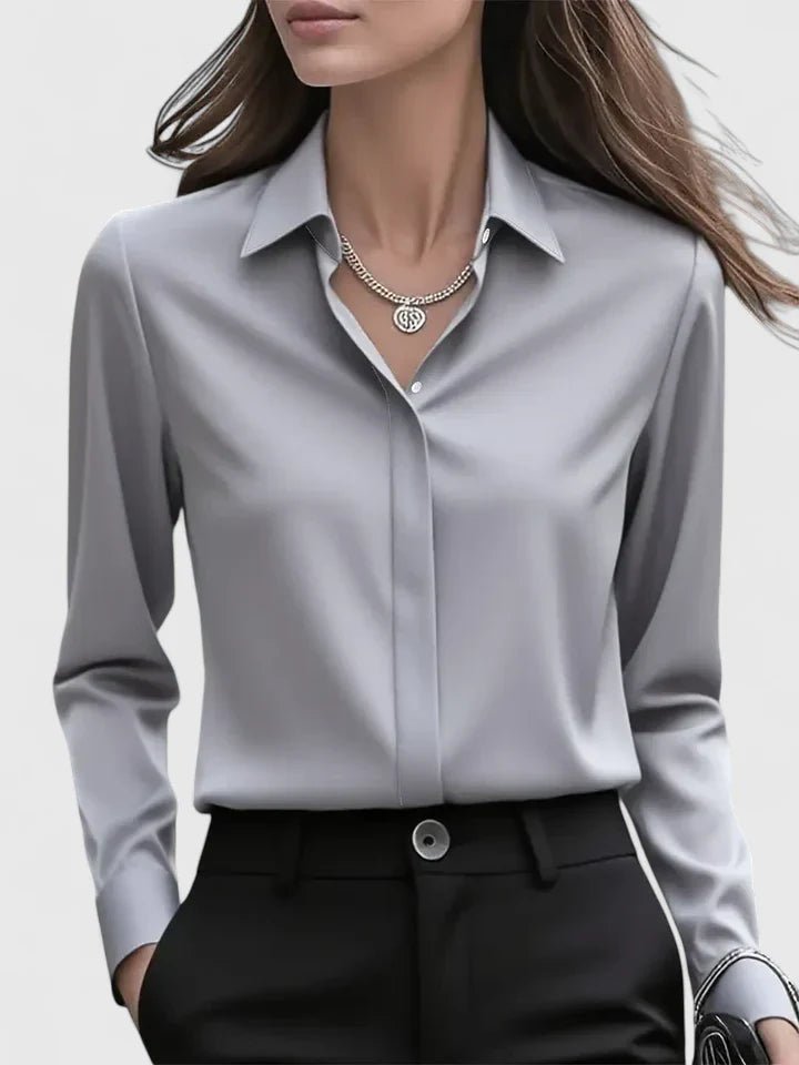 Marlise | Women's Elegant Button-Down Structured Top Lifestyle