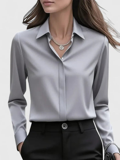 Marlise | Women's Elegant Button-Down Structured Top Lifestyle