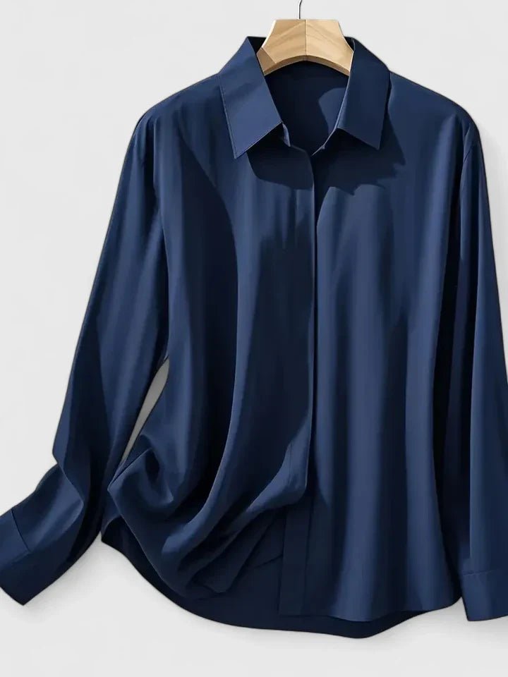 Marlise | Women's Elegant Button-Down Structured Top Side