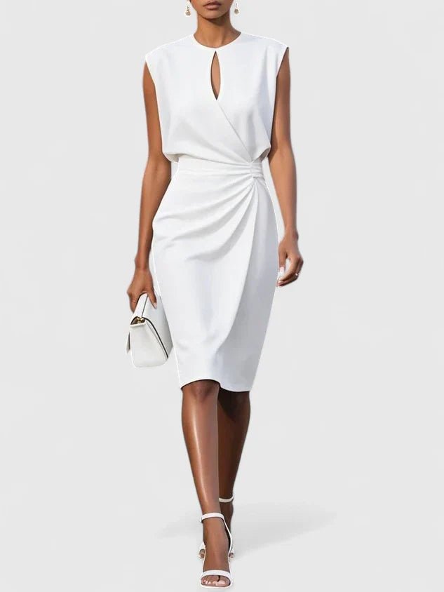 Mia | Elegant Twist Front Women's Dress Lifestyle
