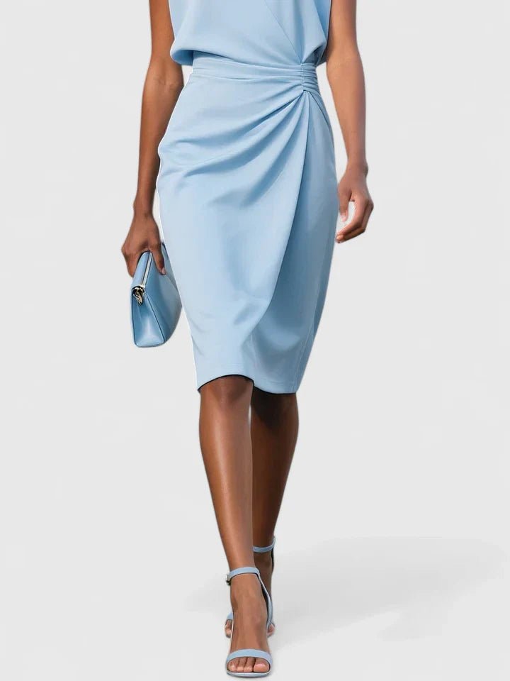 Mia | Elegant Twist Front Women's Dress Side