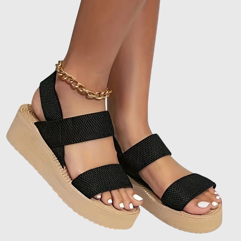 Mirova | Women's Stylish Orthopedic Chunky Platform Sandals Front