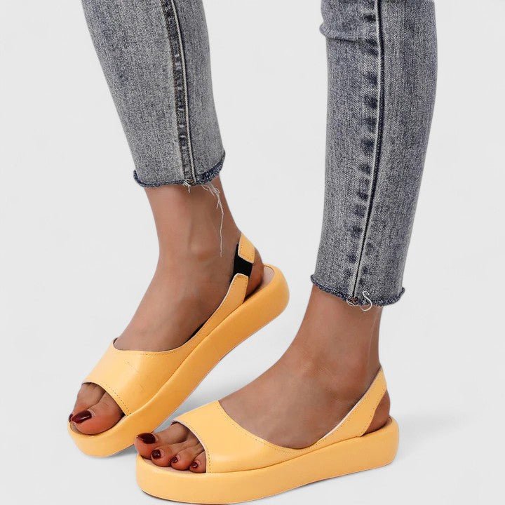 Nalvine | Women's Orthopedic Platform Sandals Slip-On Angle