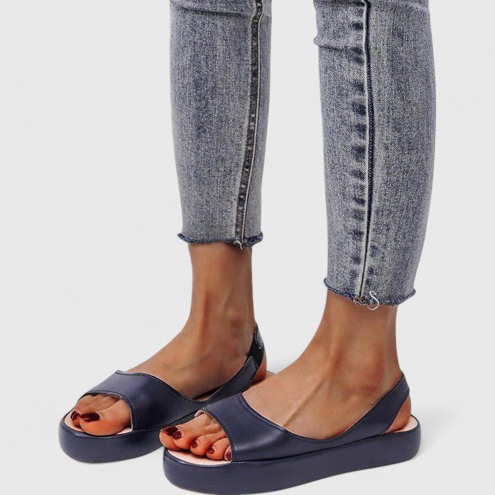 Nalvine | Women's Orthopedic Platform Sandals Slip-On Back