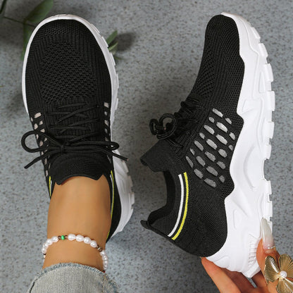 Nelvara | Women's Orthopedic Chunky Sole Sneakers Front