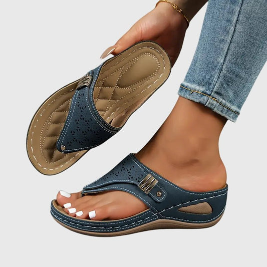 Nora | Women's Figure Flattering Cutout Sandals Front