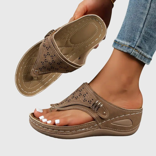 Nora | Women's Figure Flattering Cutout Sandals Hero