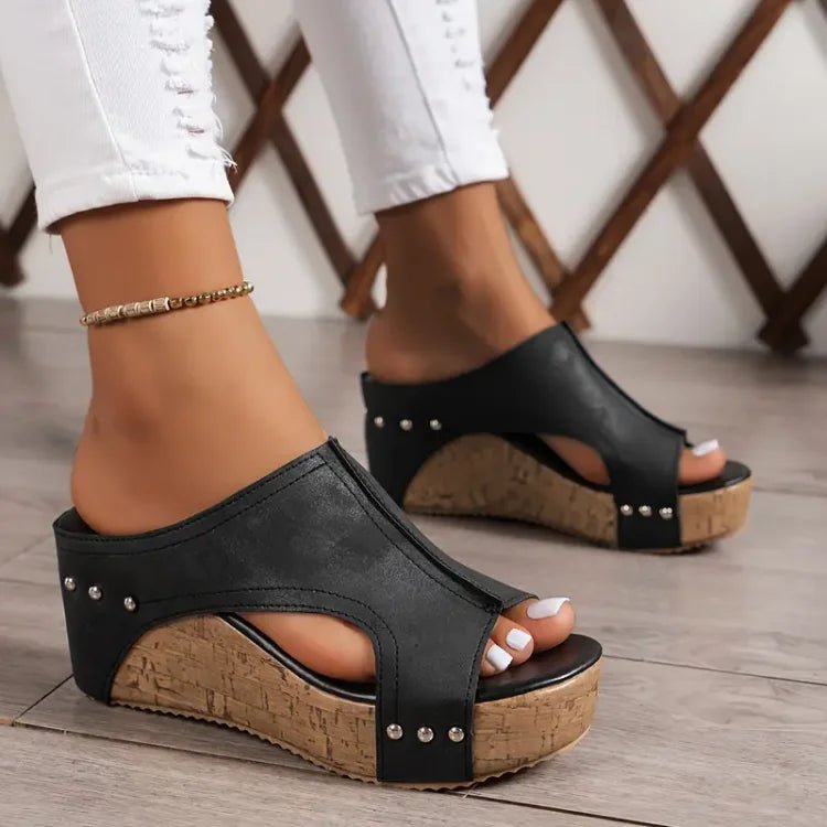 Nora | Women's Orthopedic Cushioned Cork Sandals Hero