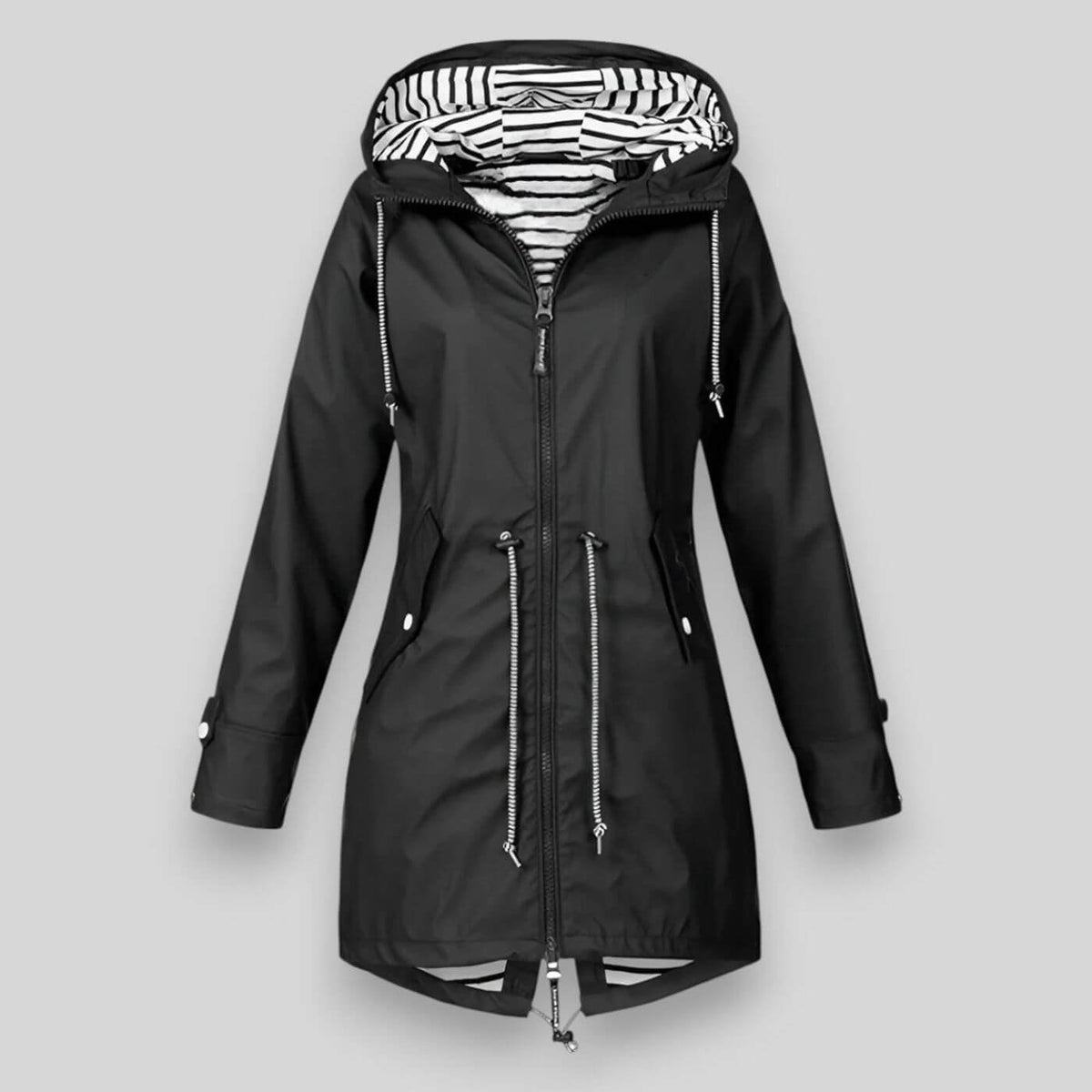 Nora | Women's Sleek Waterproof Jacket Close Up