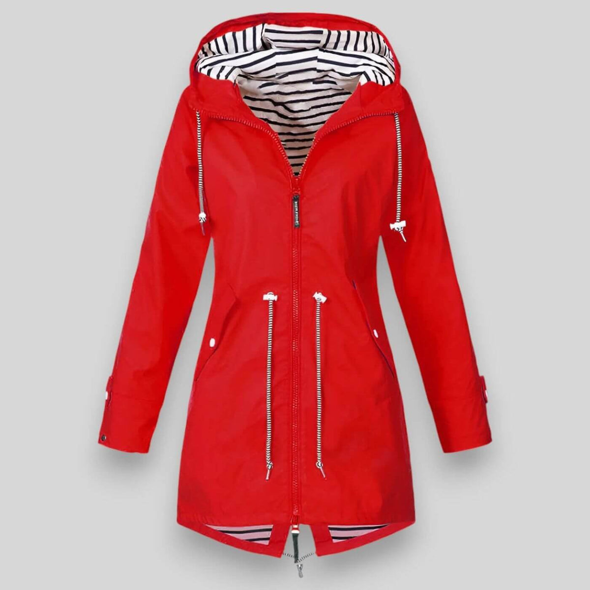 Nora | Women's Sleek Waterproof Jacket Detail