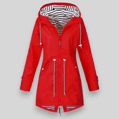 Nora | Women's Sleek Waterproof Jacket Detail