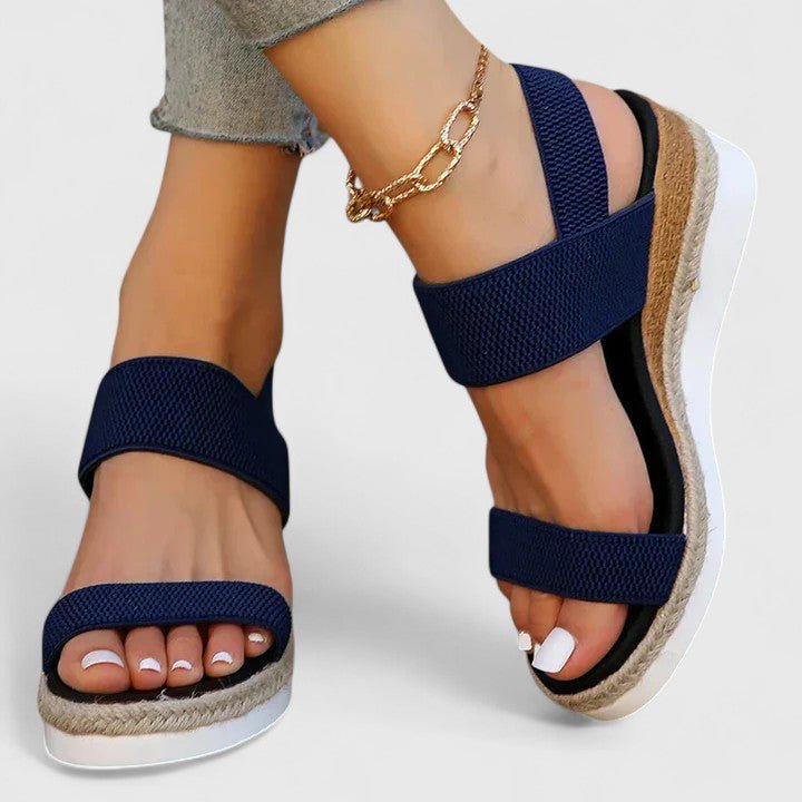 Nora | Women's Wedge Orthopedic Sandals Back