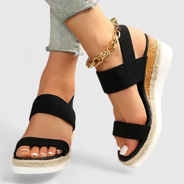 Nora | Women's Wedge Orthopedic Sandals Detail