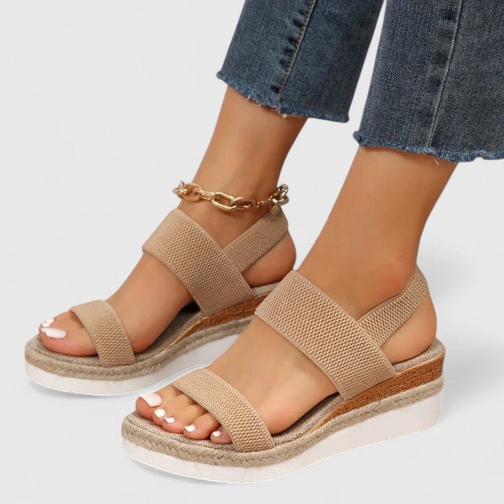 Nora | Women's Wedge Orthopedic Sandals Side