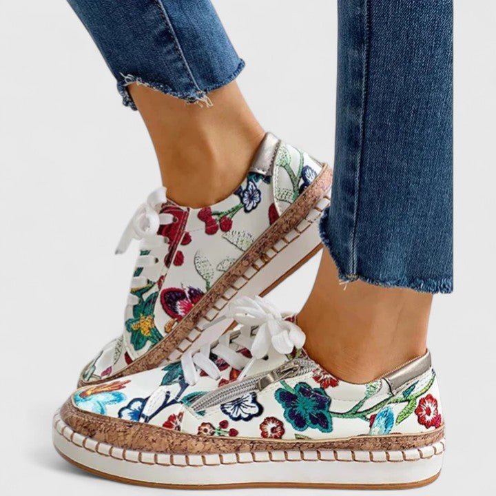 Orvaine | Women's Orthopedic Cork Platform Slip-On Shoes Back
