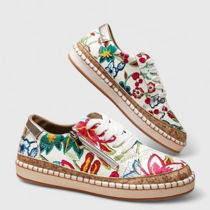 Orvaine | Women's Orthopedic Cork Platform Slip-On Shoes Side