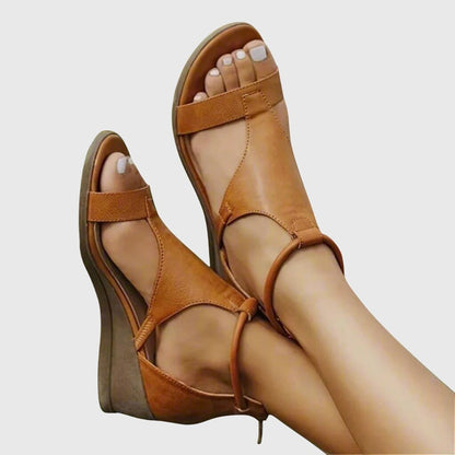 Orvara | Women's Orthopedic Cutout Wedge Sandals Side