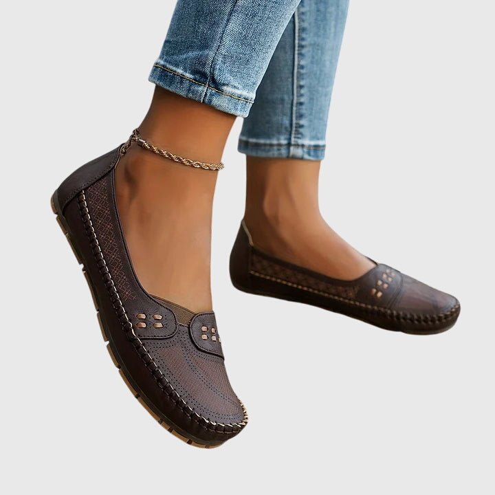 Pernelle | Women's Orthopedic Perforated Slip-On Shoes Alternate