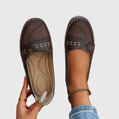 Pernelle | Women's Orthopedic Perforated Slip-On Shoes Detail