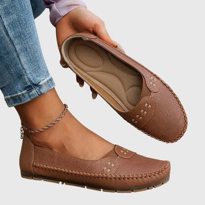 Pernelle | Women's Orthopedic Perforated Slip-On Shoes Full