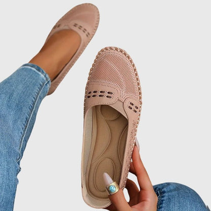 Pernelle | Women's Orthopedic Perforated Slip-On Shoes Side