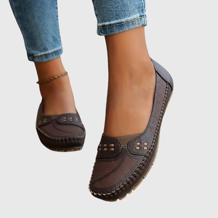 Pernelle | Women's Orthopedic Perforated Slip-On Shoes View 11