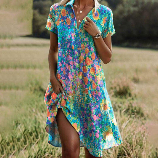 Rhiannon | Women's Boho Chic Floral Maxi Dress Hero