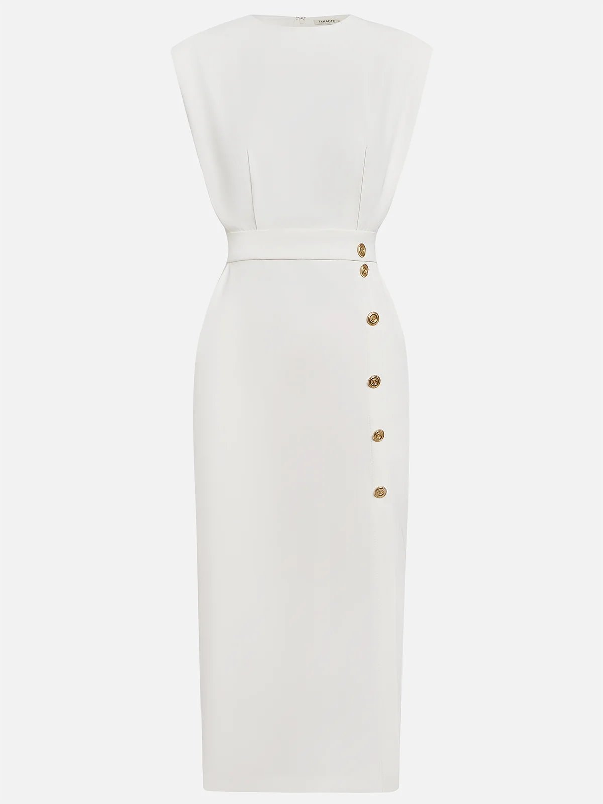 Rosalind | Women's Button Slit Midi Dress View 12