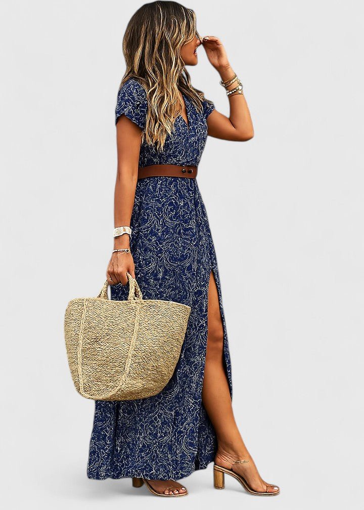 Roselle | Women's Sophisticated Maxi Dress High Slit Hero