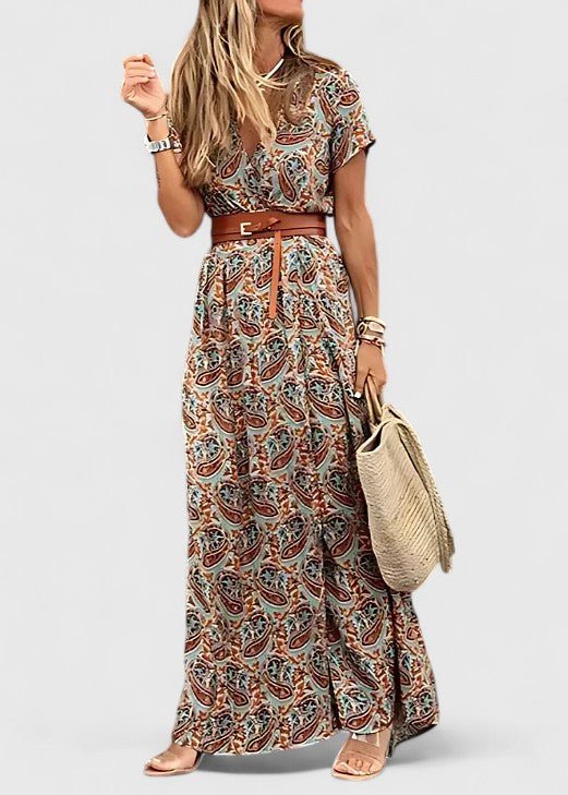 Roselle | Women's Sophisticated Maxi Dress High Slit Side