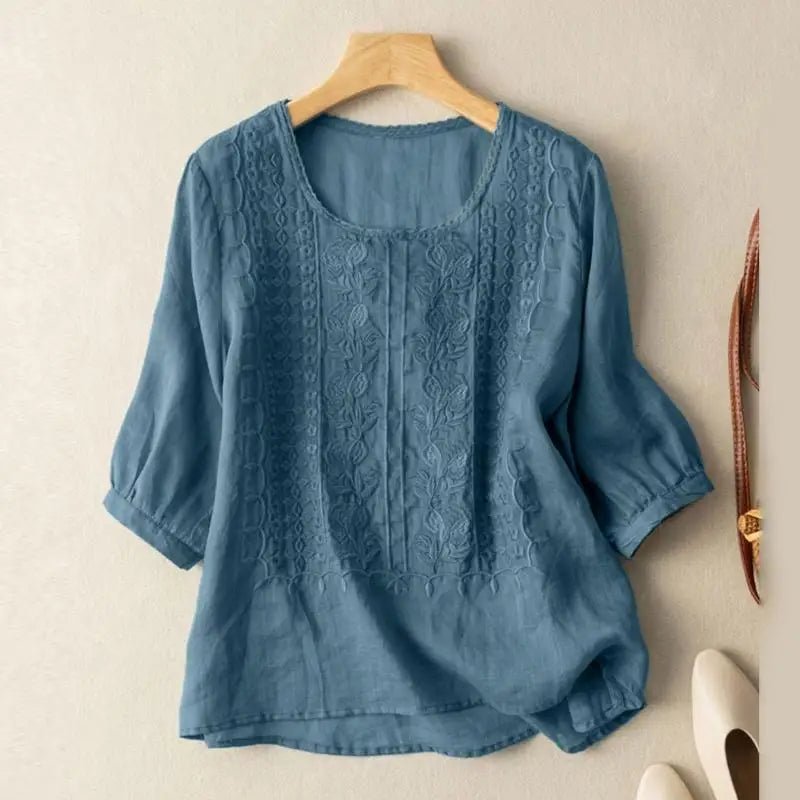 Rosie | Floral Relaxed Women's Blouse Front