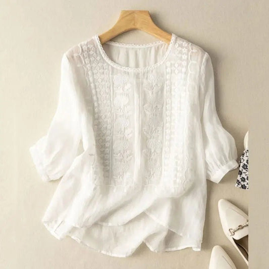 Rosie | Floral Relaxed Women's Blouse Hero
