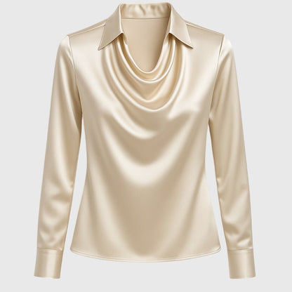 Sage | Cowl Neck Sophisticated Dress Alternate