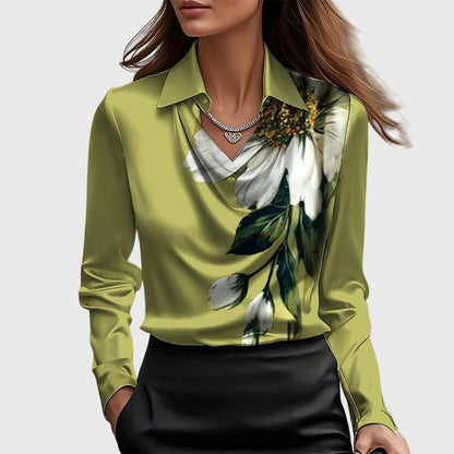 Sage | Cowl Neck Sophisticated Dress Lifestyle