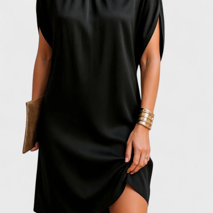 Selène | Women's Figure Flattering Split Sleeve Dress Detail