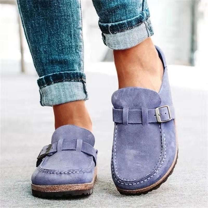 Selvaine | Women's Orthopedic Slip-Ons Buckle Strap Back