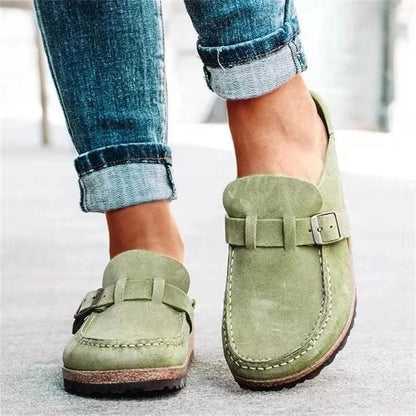 Selvaine | Women's Orthopedic Slip-Ons Buckle Strap Side