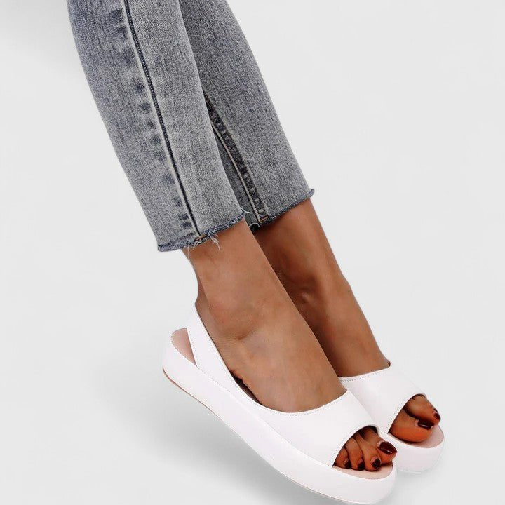 Selvara | Women's Orthopedic Chunky Platform Sandals Full