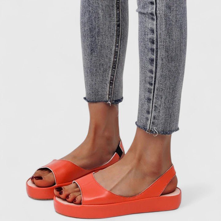 Selvara | Women's Orthopedic Chunky Platform Sandals Lifestyle