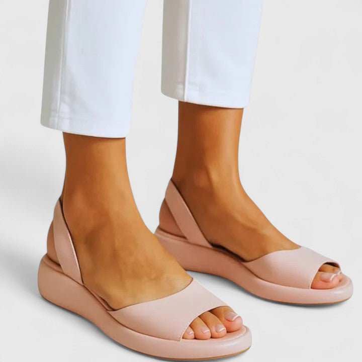 Selvara | Women's Orthopedic Chunky Platform Sandals Side